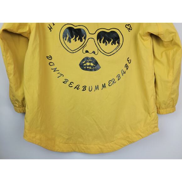 Dance Hip Hop Womens Full Zip 3/4 Sleeve Jacket Yellow Size Medium - Picture 7 of 10